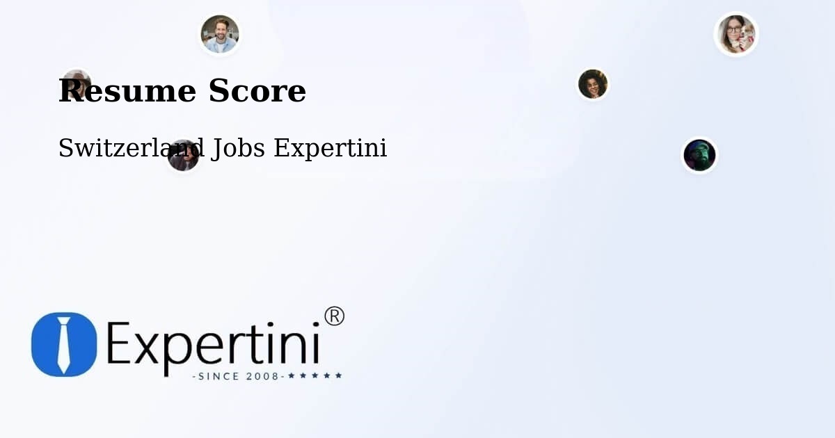 Resume Score - Switzerland Jobs Expertini